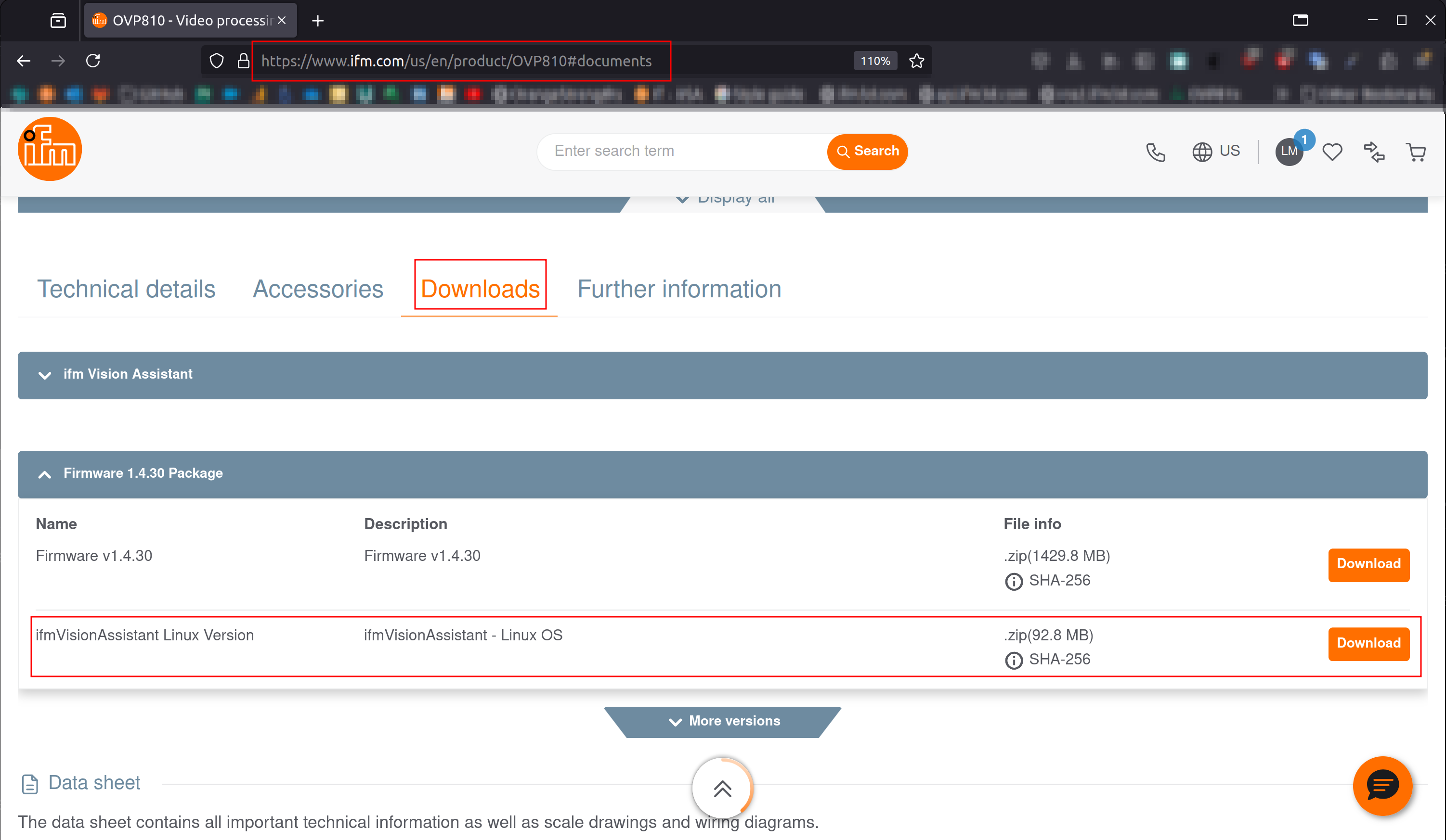 Download the Vision Assistant from ifm.com