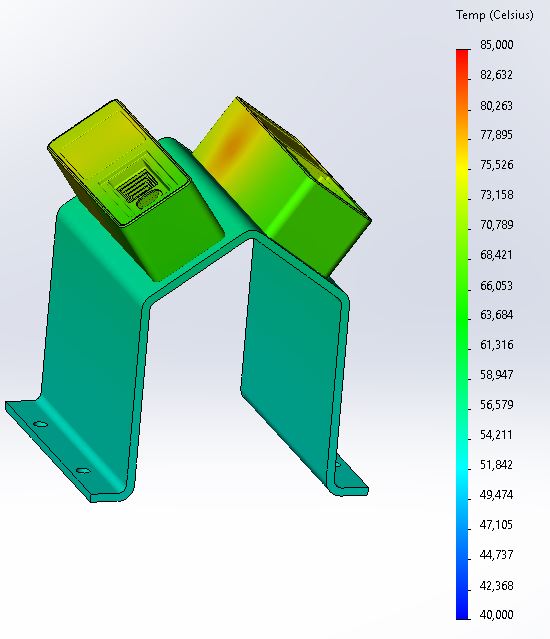 Aluminum bracket 200x120 mm²